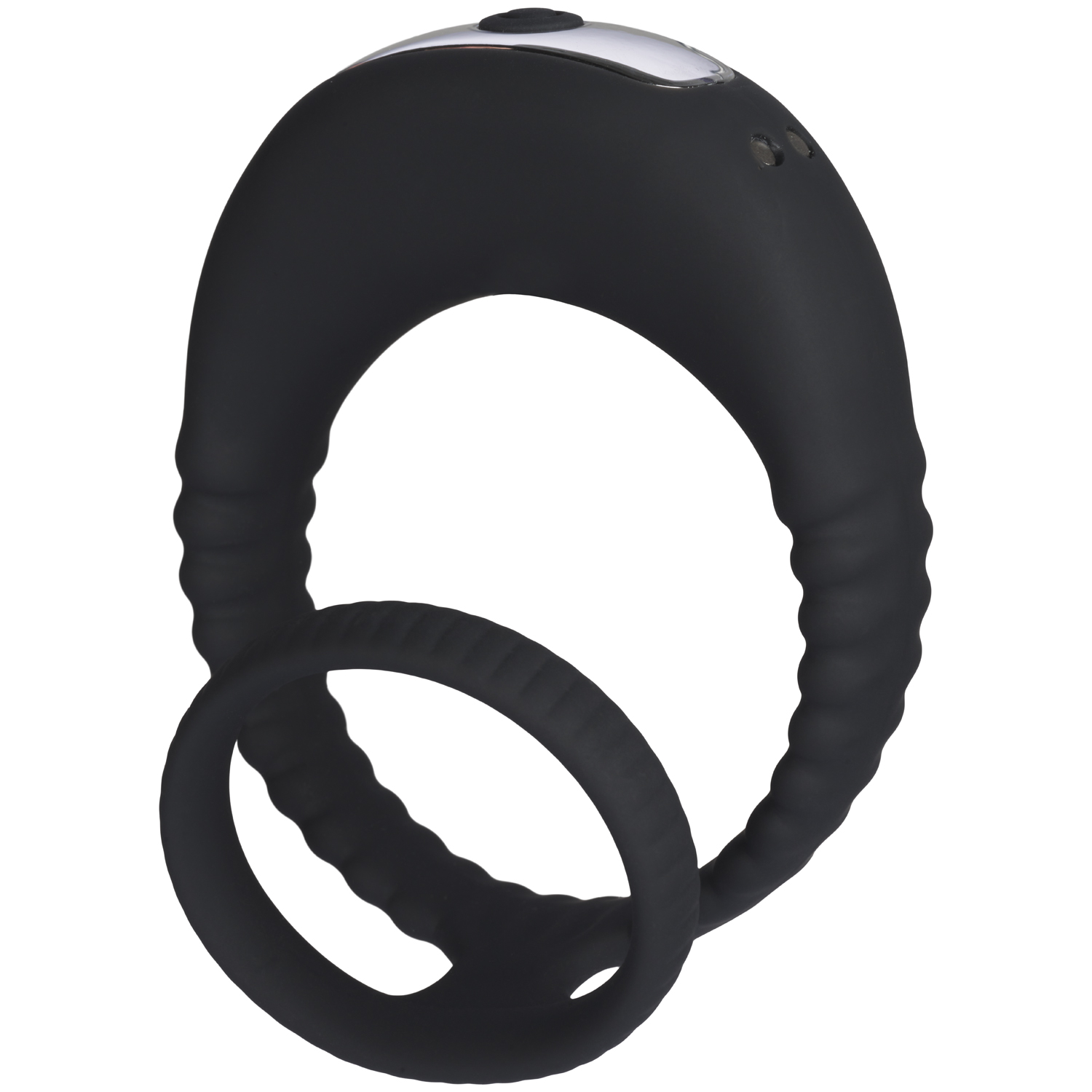 MR.MEMBR Double Vibrating Penis Ring - Black
