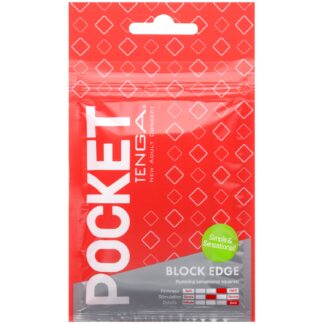 TENGA Pocket Block Edge Masturbator - White