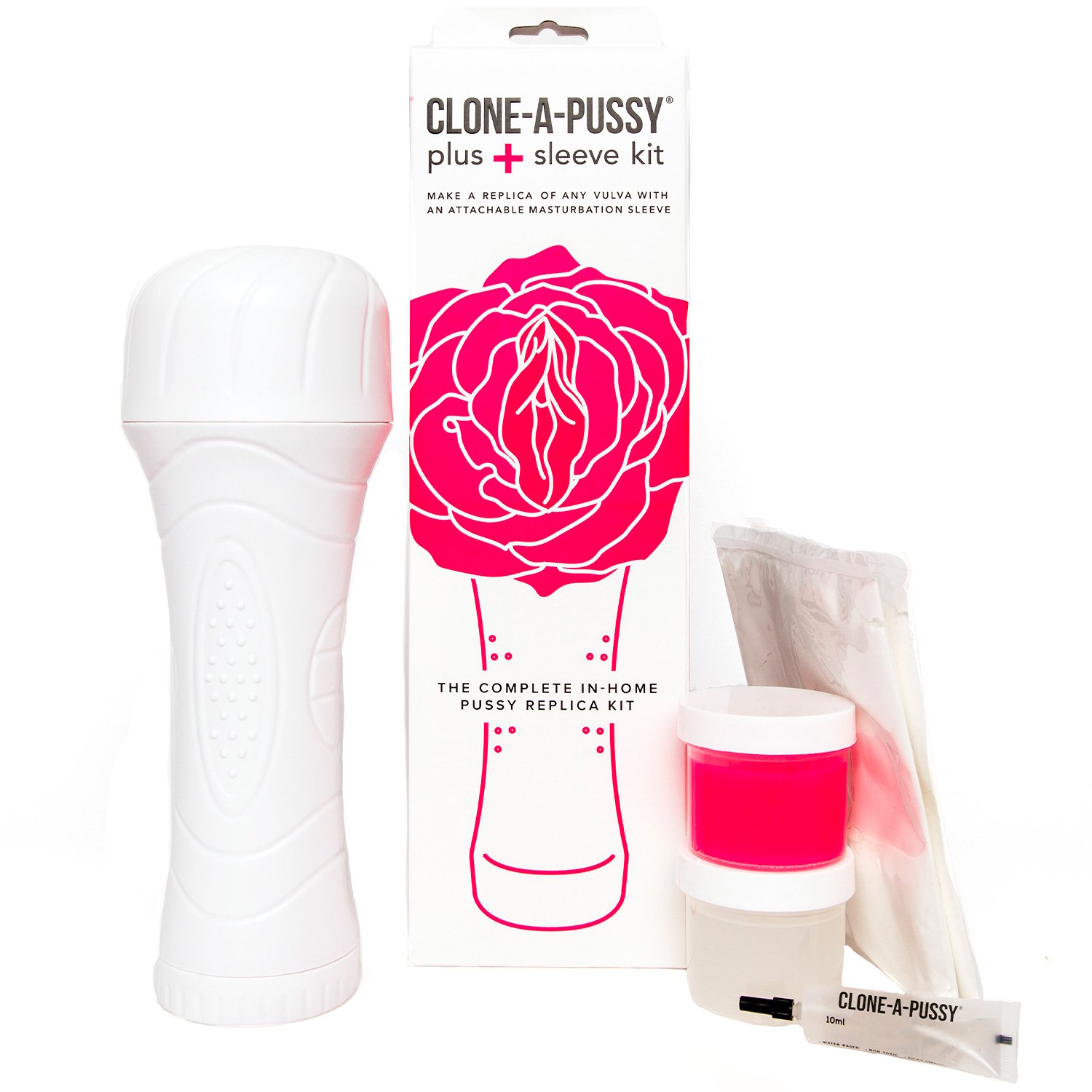 Clone-A-Pussy Plus Clone Your Vagina Kit with Sleeve - Rose
